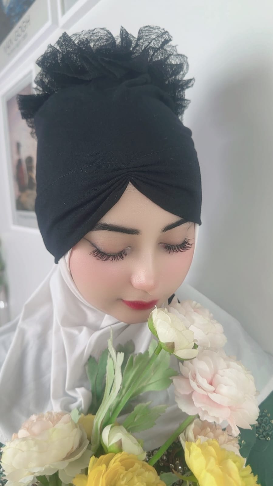 Crinkle Ruffle Bonnet Volumizer - Image 2