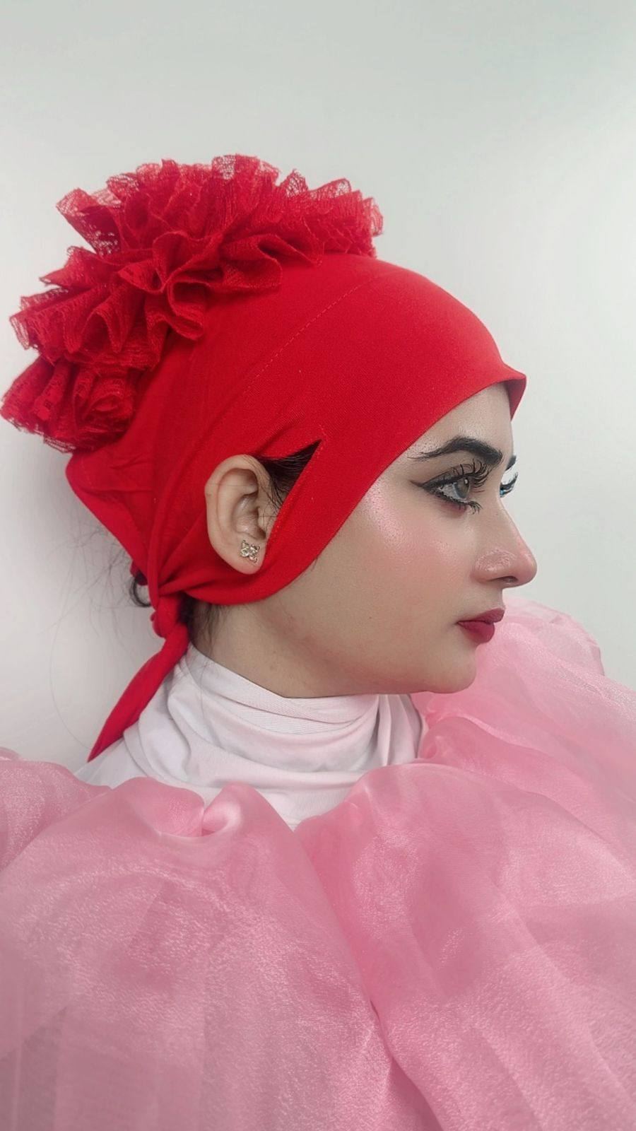 Ear Open Ruffle Bonnet Volumizer (Khopa) - Image 7